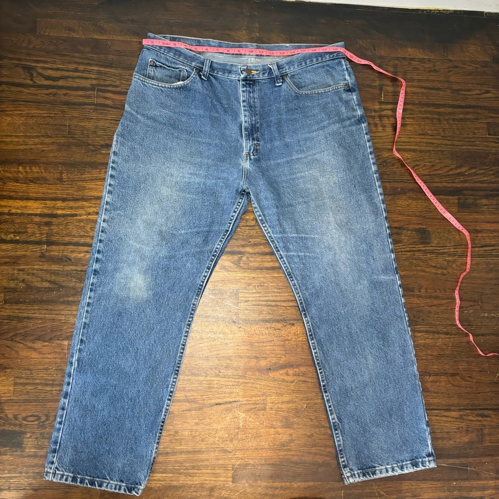 Wrangler Men’s Denim Blue Jeans Sz 38x29 Regular Fit - Picture 7 of 10